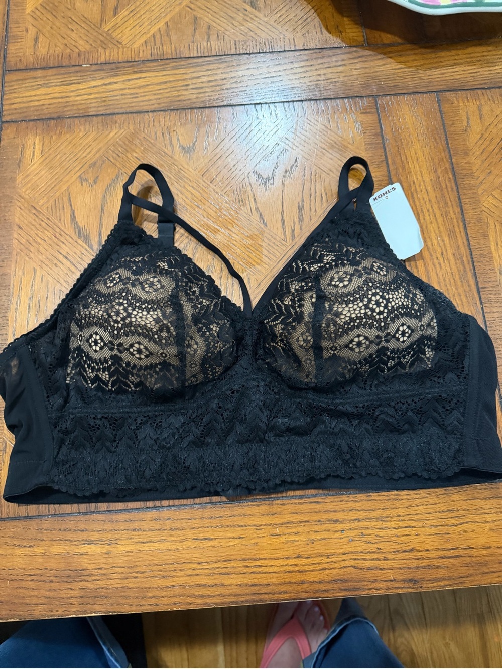 Parfait MIA LACE LONGLINE BRALETTE - BLACK Size 40D NEW - Picture 4 of 5